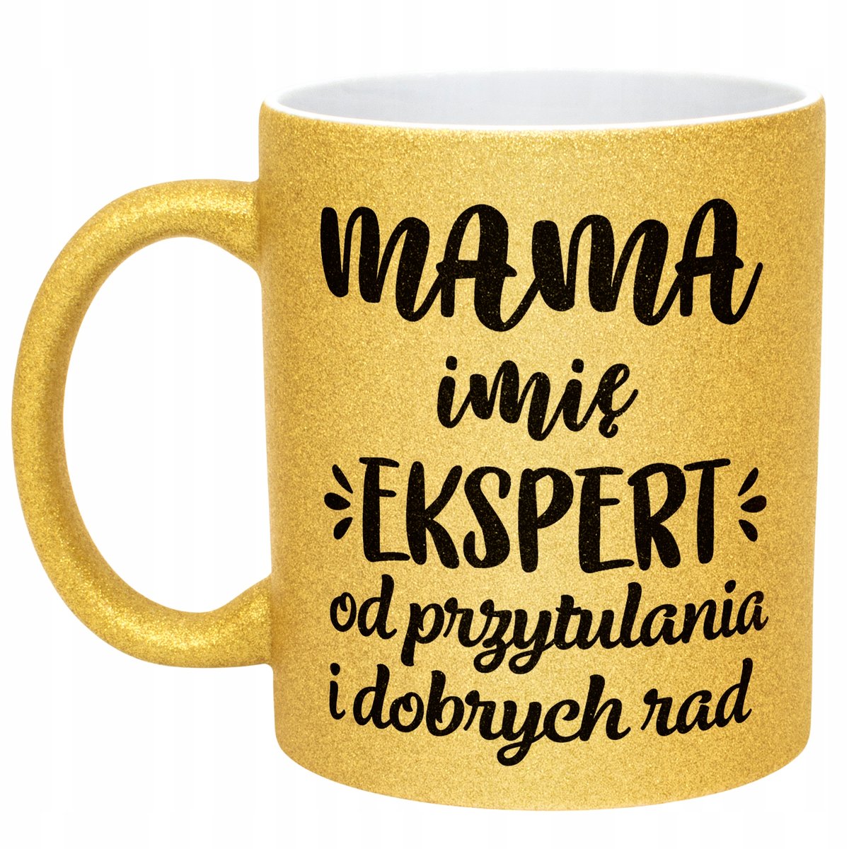 Złoty kubek brokatowy Personalizowany Dzień Matki Dla Mamy Prezent