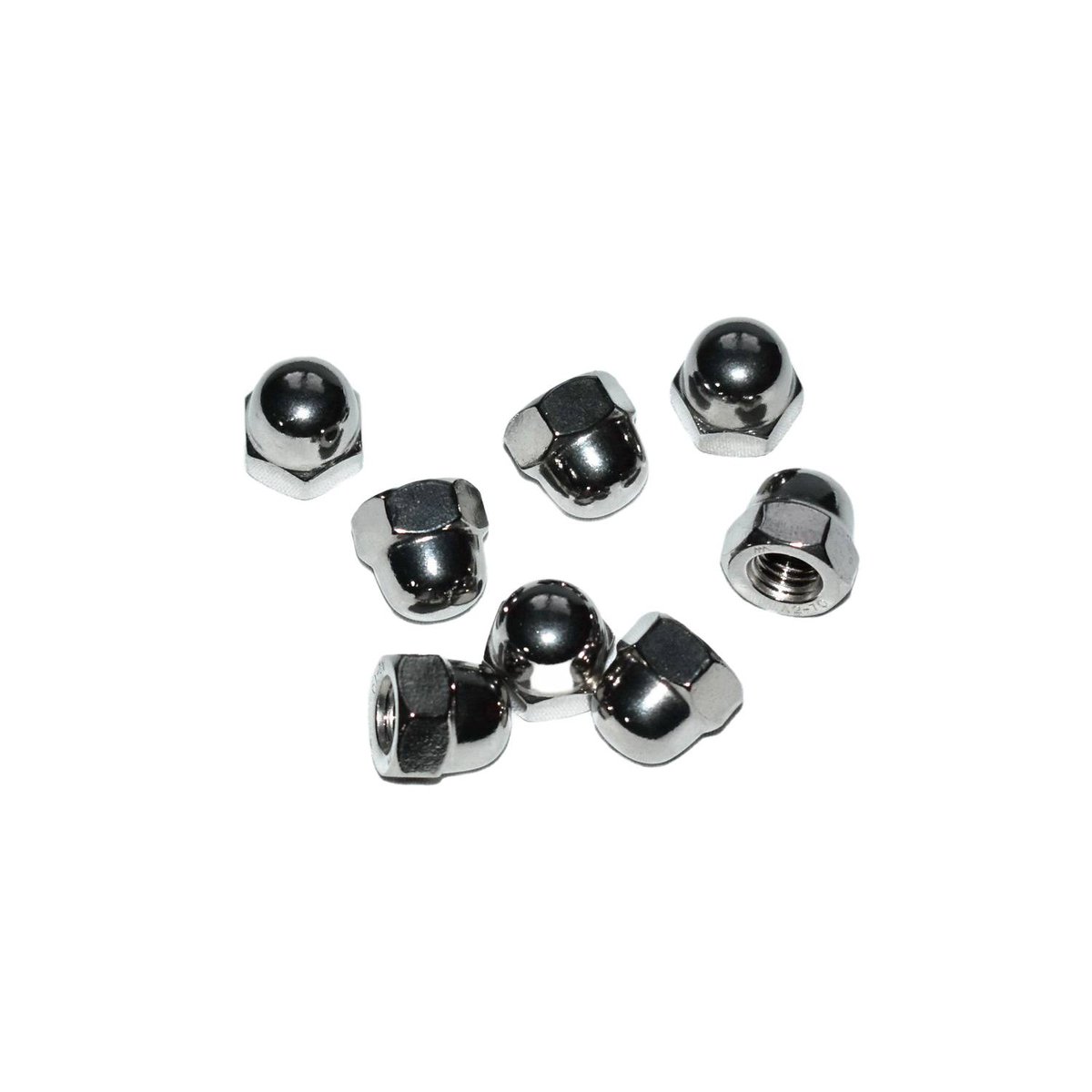 Nakrętka nierdzewna A2 kołpakowa M5. DIN1587. 20 szt.