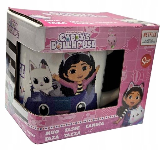STOR Kubek ceramiczny KOCI DOMEK GABI 240 ml + pudełko 377
