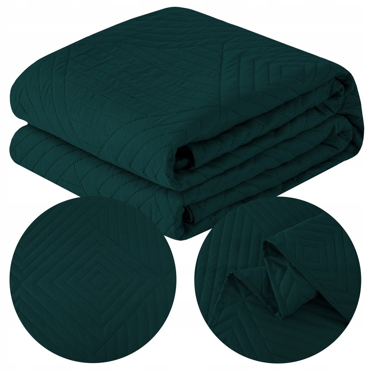 Narzuta 200x220 kapa pled na łóżko tłoczona jednolita mikrofibra ZEYNEP