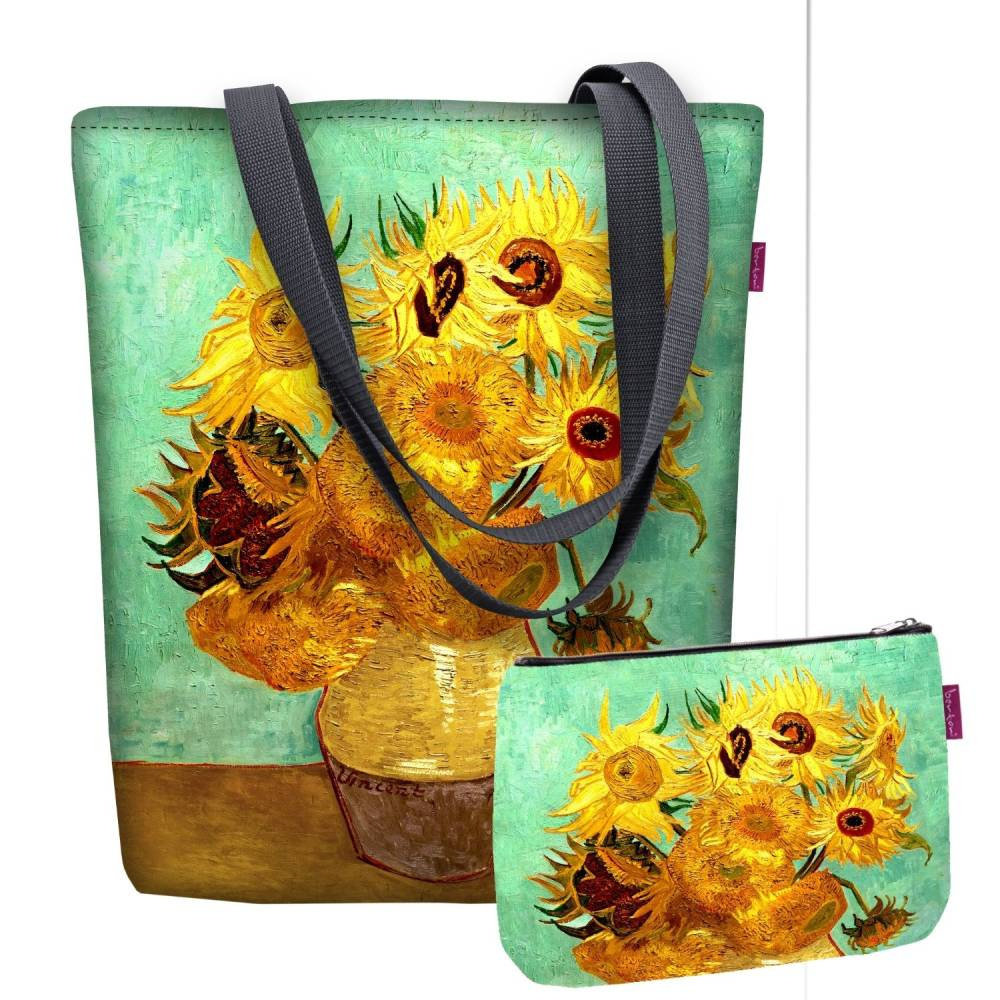 Zestaw torebka kosmetyczka Bertoni Sunny sunflower