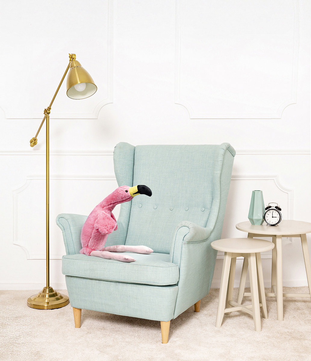 FLAMING PINKI DUŻY PLUSZOWY ZWIERZAK GIGANT ZABAWKA PRZYTULANKA 85 cm