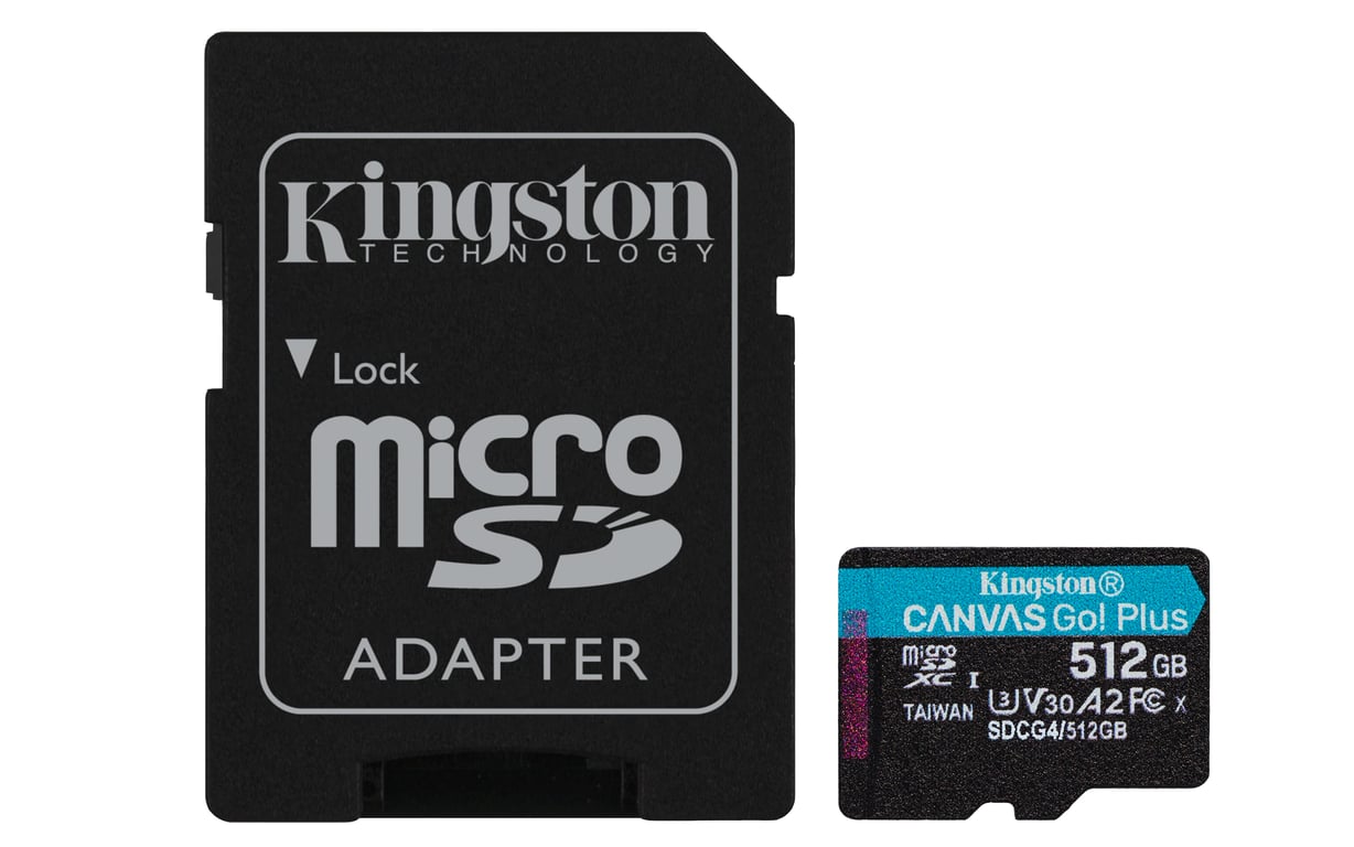 Kingston Technology Canvas Go! Plus 512 GB MicroSD UHS-I Klasa 10 SDCG4/512GB