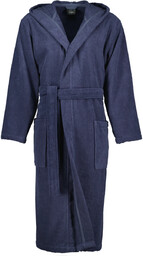 Cawo Szlafrok męski Home Hooded Niebieski