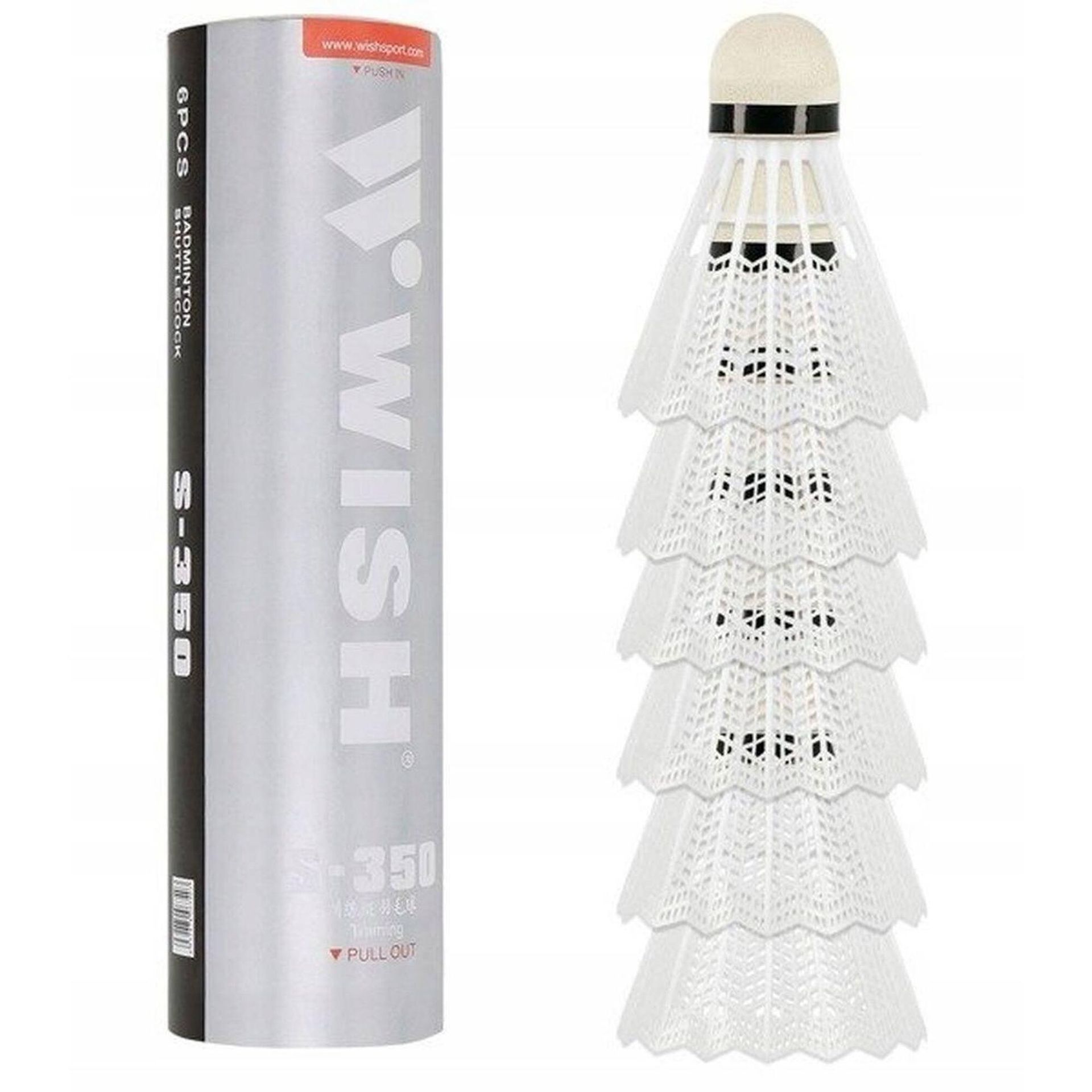 Wish LOTKI DO BADMINTONA NYLON S-350 OPAK 6SZT ZADZWOŃ 600-555-801 ! 14-30-033