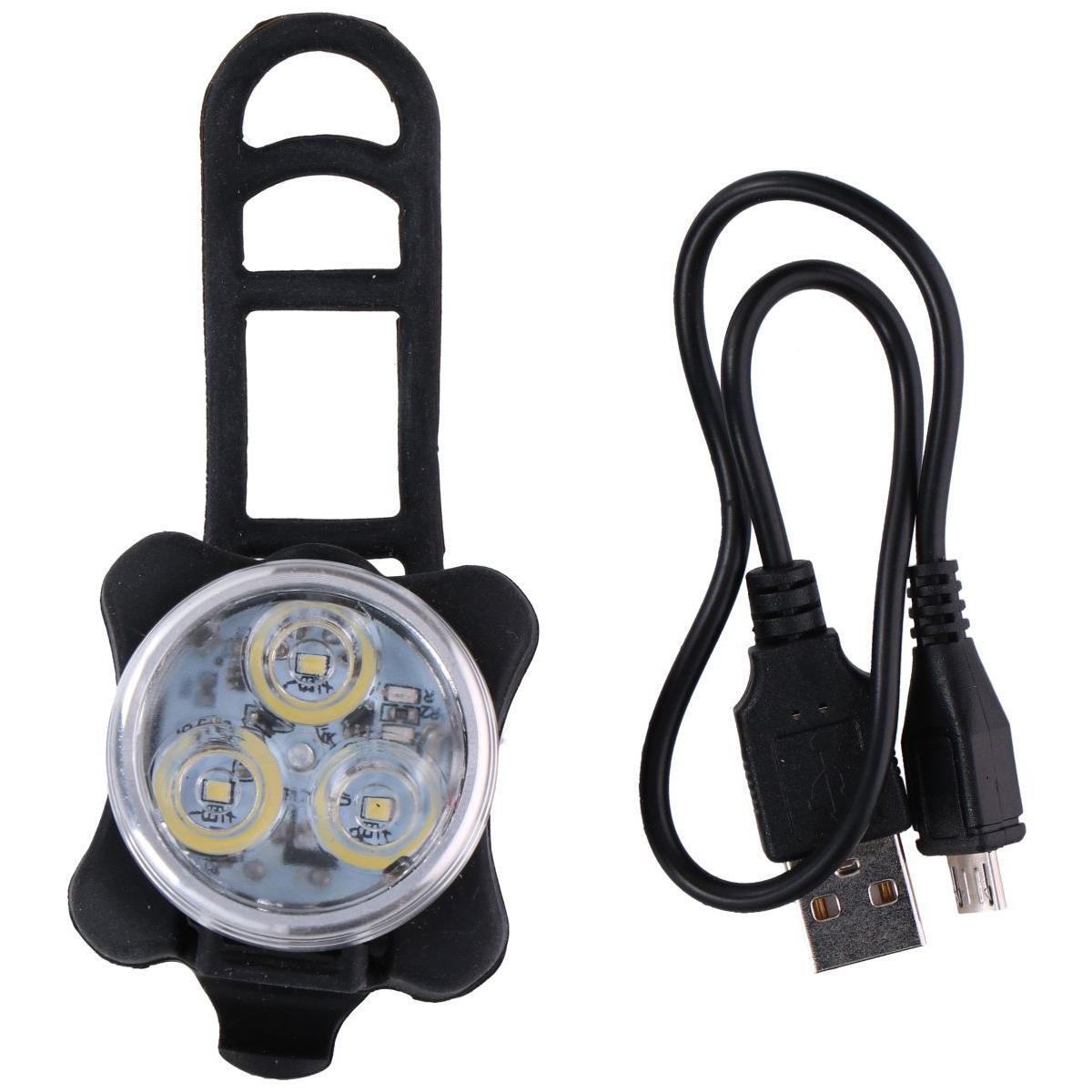 Dunlop Lampka rowerowa przednia na akumulator USB Dunlop E-10058