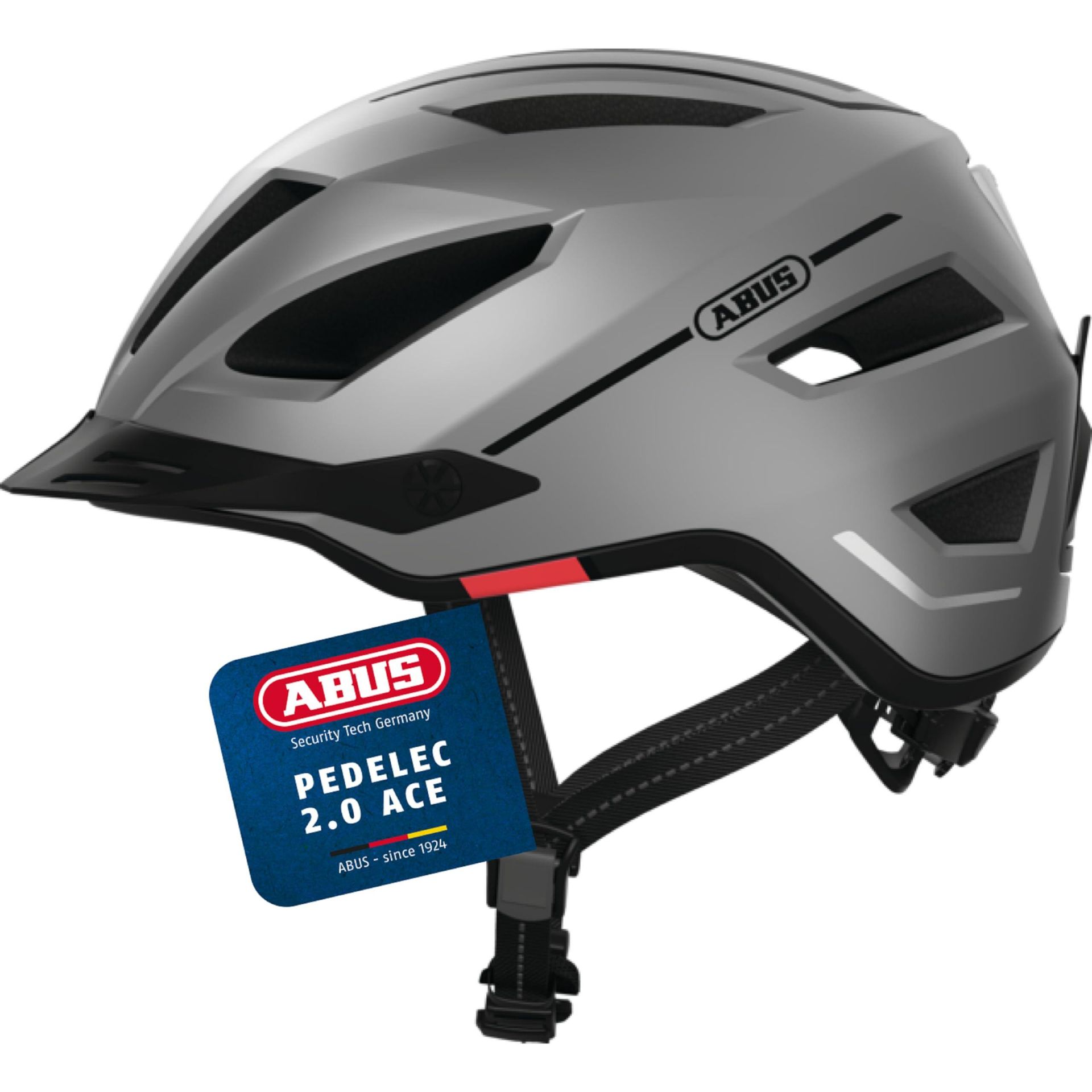 Abus Pedelec 2.0 Kask rowerowy, srebrny S | 51-55cm 2022 Kaski miejskie i trekkingowe 40596