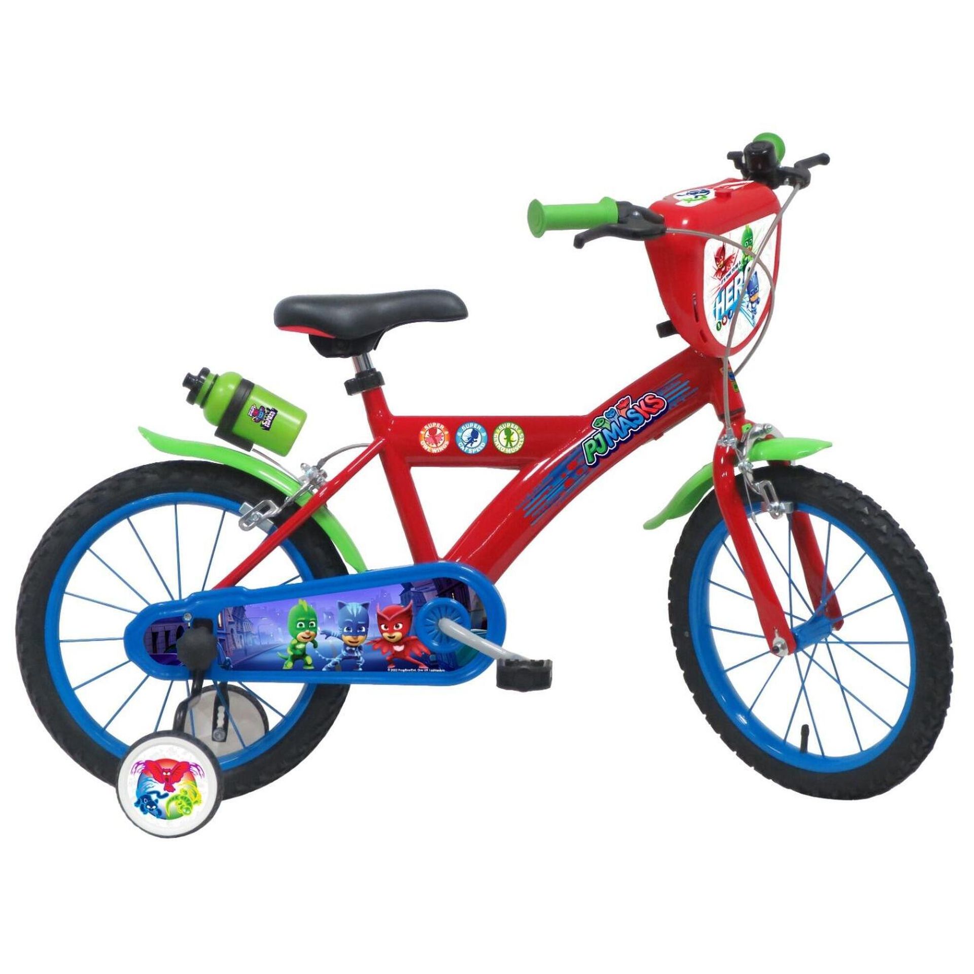 PJ MASKS Rower 16'', Rower Dziecko, Czerwony