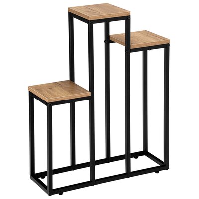 Kwietnik LOFTINSPIRED Agras Craft Czarno-brązowy