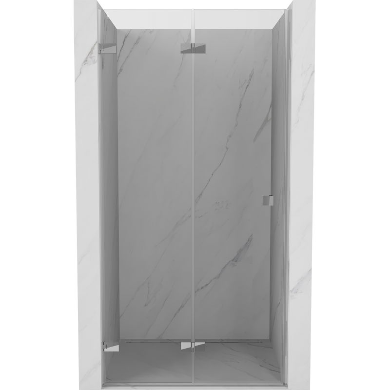 Mexen Lunar-F drzwi prysznicowe składane lewe 70 cm, transparent, chrom - 836-070-000-01-00-L