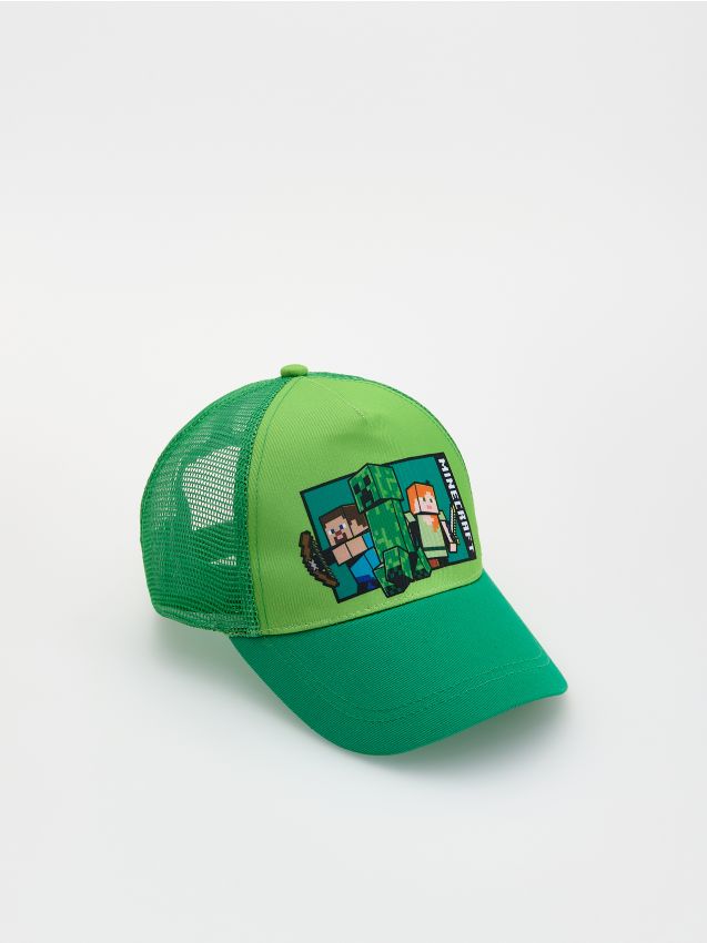 Reserved - Czapka z daszkiem Minecraft - zielony