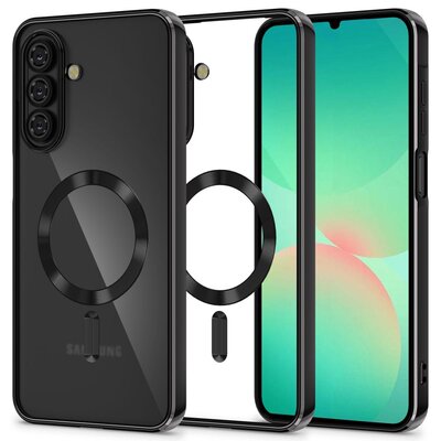 Etui TECH-PROTECT MagFlex MagSafe do Samsung Galaxy A26 5G Przezroczysto-czarny