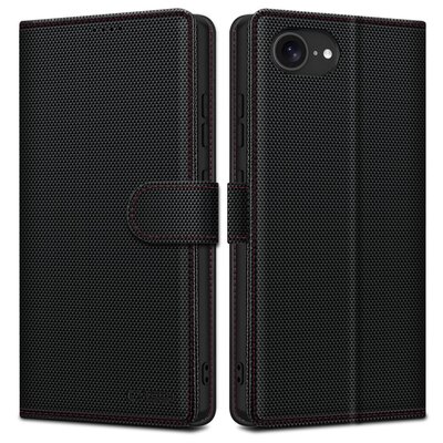 Etui TECH-PROTECT Wallet RS do Apple iPhone 16E Czarno-czerwony