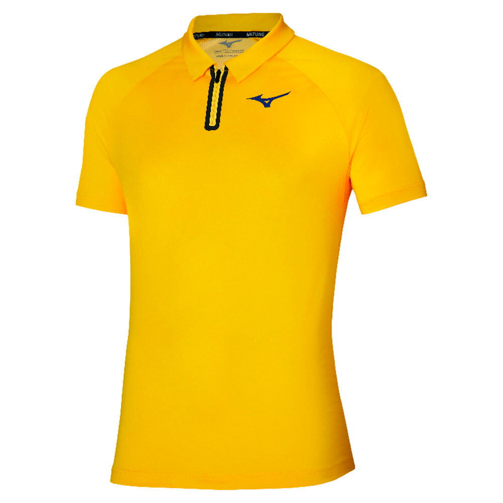 Koszulka męska Mizuno Frontier Shadow Polo M Cyber Yellow M