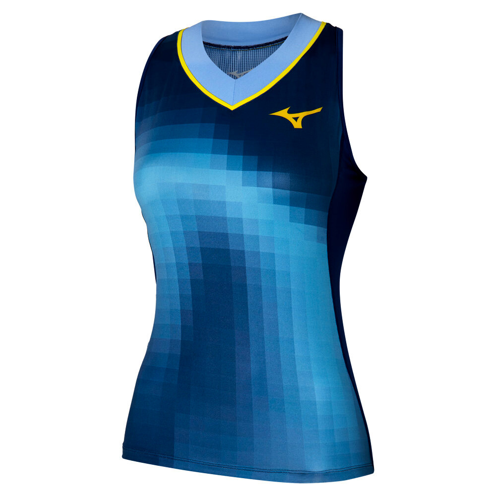 Damski podkoszulek Mizuno Frontier Tank W Bellwether Blue S