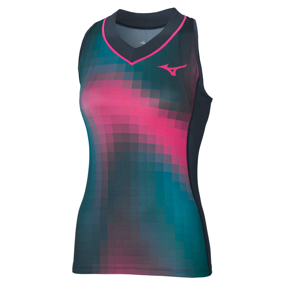 Damski podkoszulek Mizuno Frontier Tank W Midnight Navy L