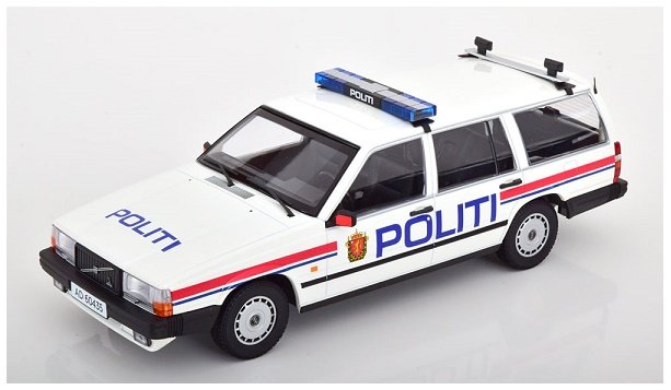 Minichamps Volvo 740 Gl Break Politi Norway As 1:18 155171794