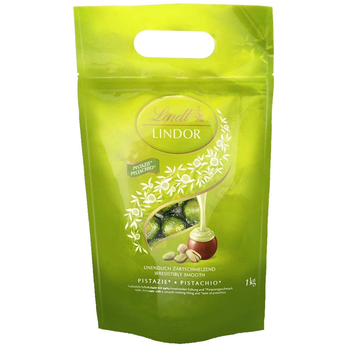 LINDT Lindor pistazie praliny z nadzieniem pistacjowym 1 kg 78 szt