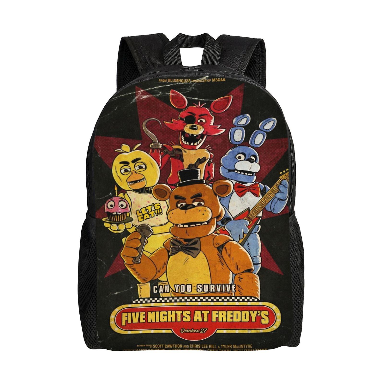 Five Nights At Freddy'S Plecak dziecięcy Tornistry szkolne Torby na książki Torba podróżna dla chłopców Dziewczęta Nastolatek 16.1 X 11.8 X 4.5inches