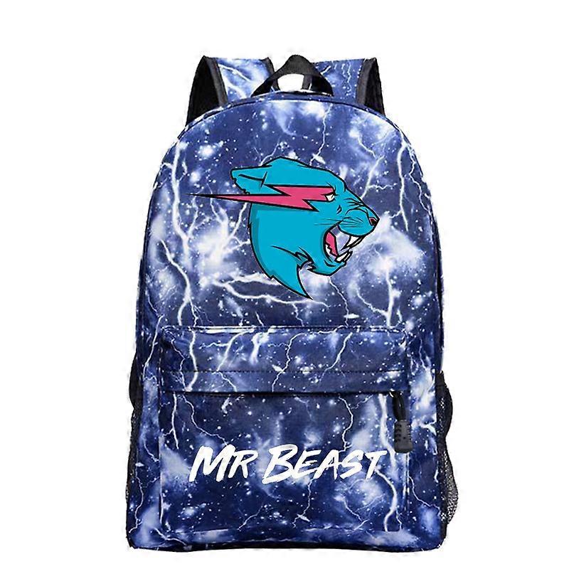 Mr Beast Lightning Cat Plecak dla chłopców Dziewczyny Cartoon Bookbag dla uczniów Plecak Teens Podróżne plecaki na laptopa Mochila 4