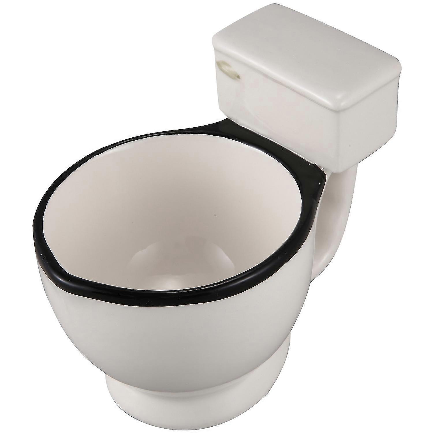 Nowość Toaleta Kubek ceramiczny z uchwytem 300 ml Kawa Herbata Mleko Kubek do lodów Śmieszne na prezenty biały czarny