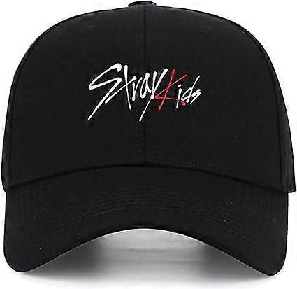 Heyone Czapka Straykids Czapka Regulowana czapka Czapka z daszkiem Damska czapka Czarny kapelusz