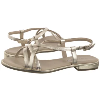 Sandały Złote 9-28100-44 978 Lt. Gold Metal (CP438-a) Caprice