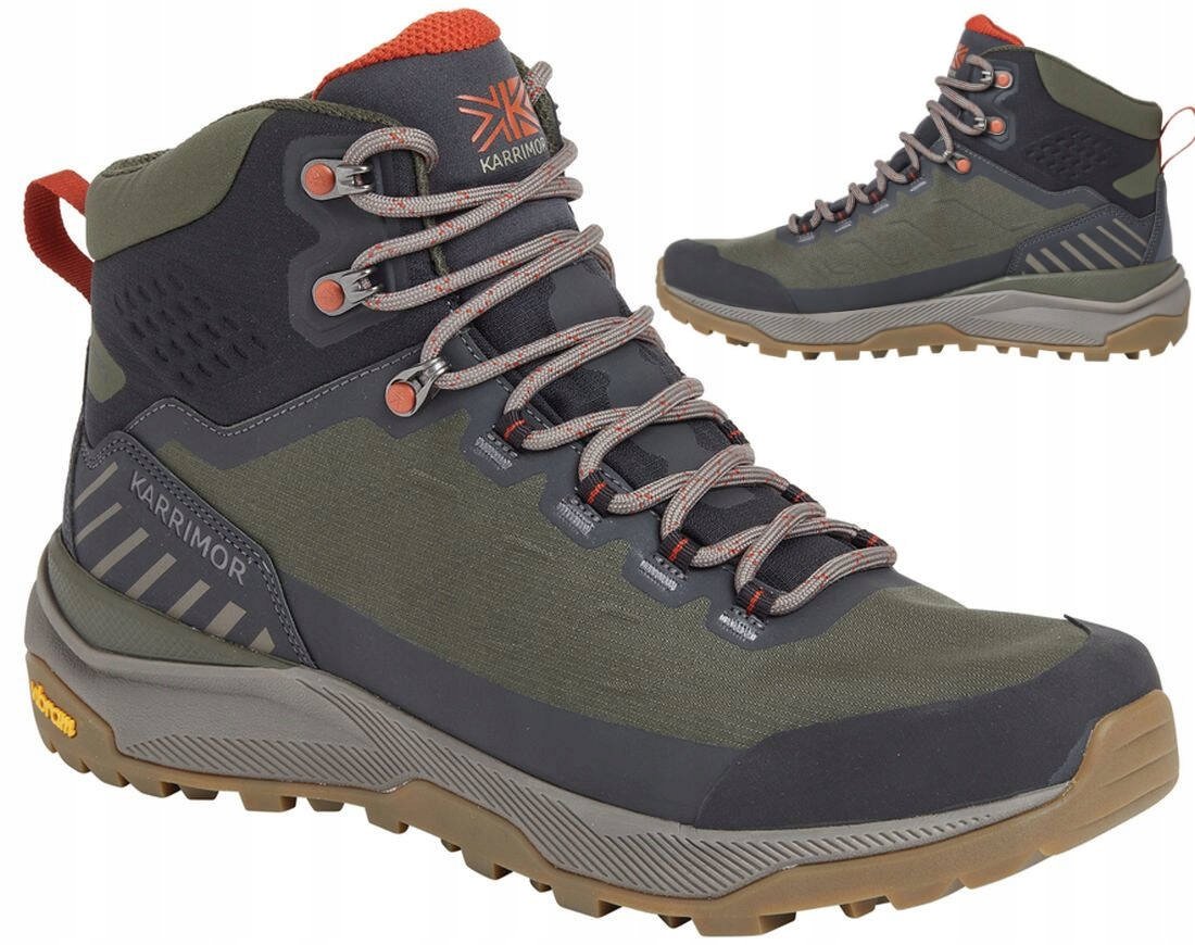 Męskie buty trekkingowe turystyczne KARRIMOR Peregrine K1102-OLV R. 43