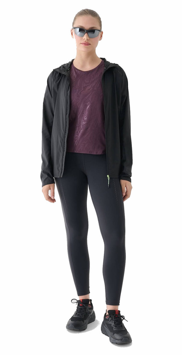 Legginsy do biegania damskie sportowe 4F wysoki stan wygodne running r. L