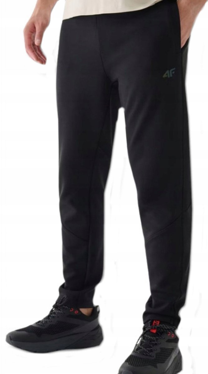 Spodnie dresowe treningowe bawełniane męskie 4F M0784 z odblaskiem R. XL