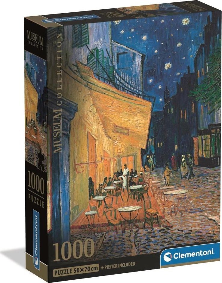 Clementoni Puzzle Compact Museum Van Gogh - Esterno Di Caffe 1000 elementów 39969