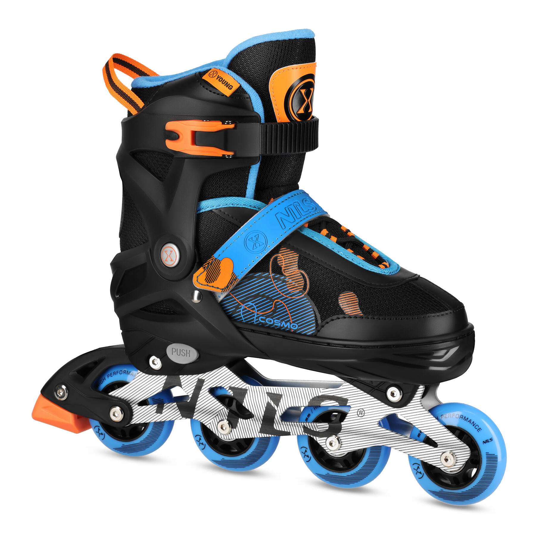 Łyżworolki NILS EXTREME Cosmo NA13808 ( 34-37) Niebieski