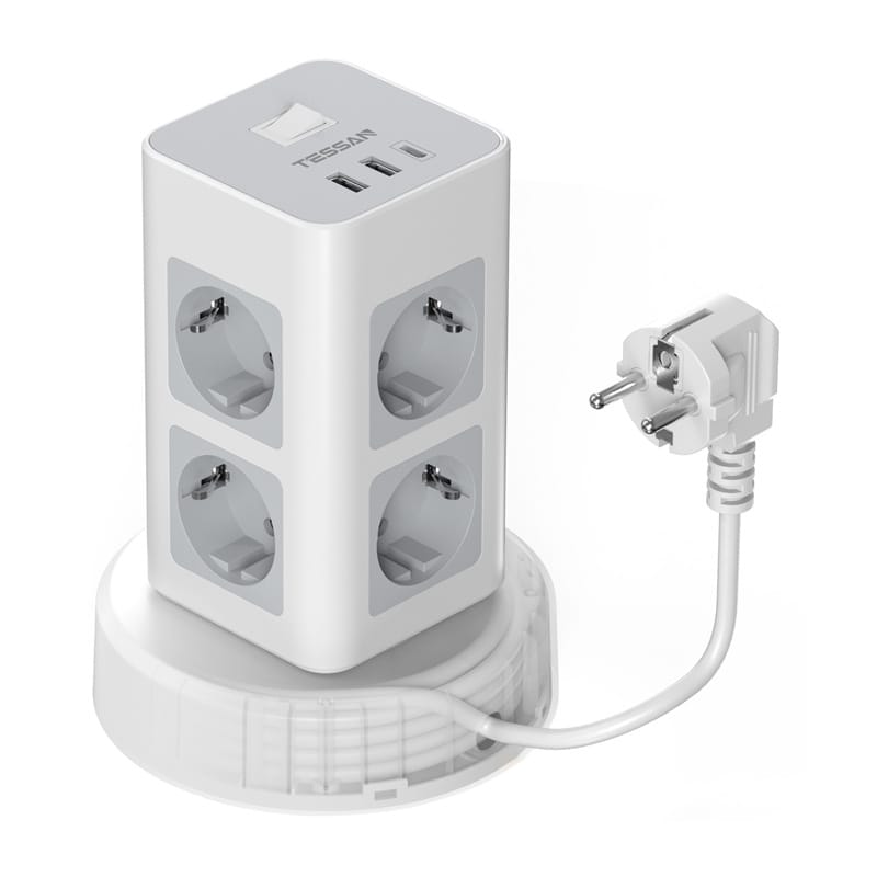 Listwa zasilająca TESSAN TPS03RX-DE-C