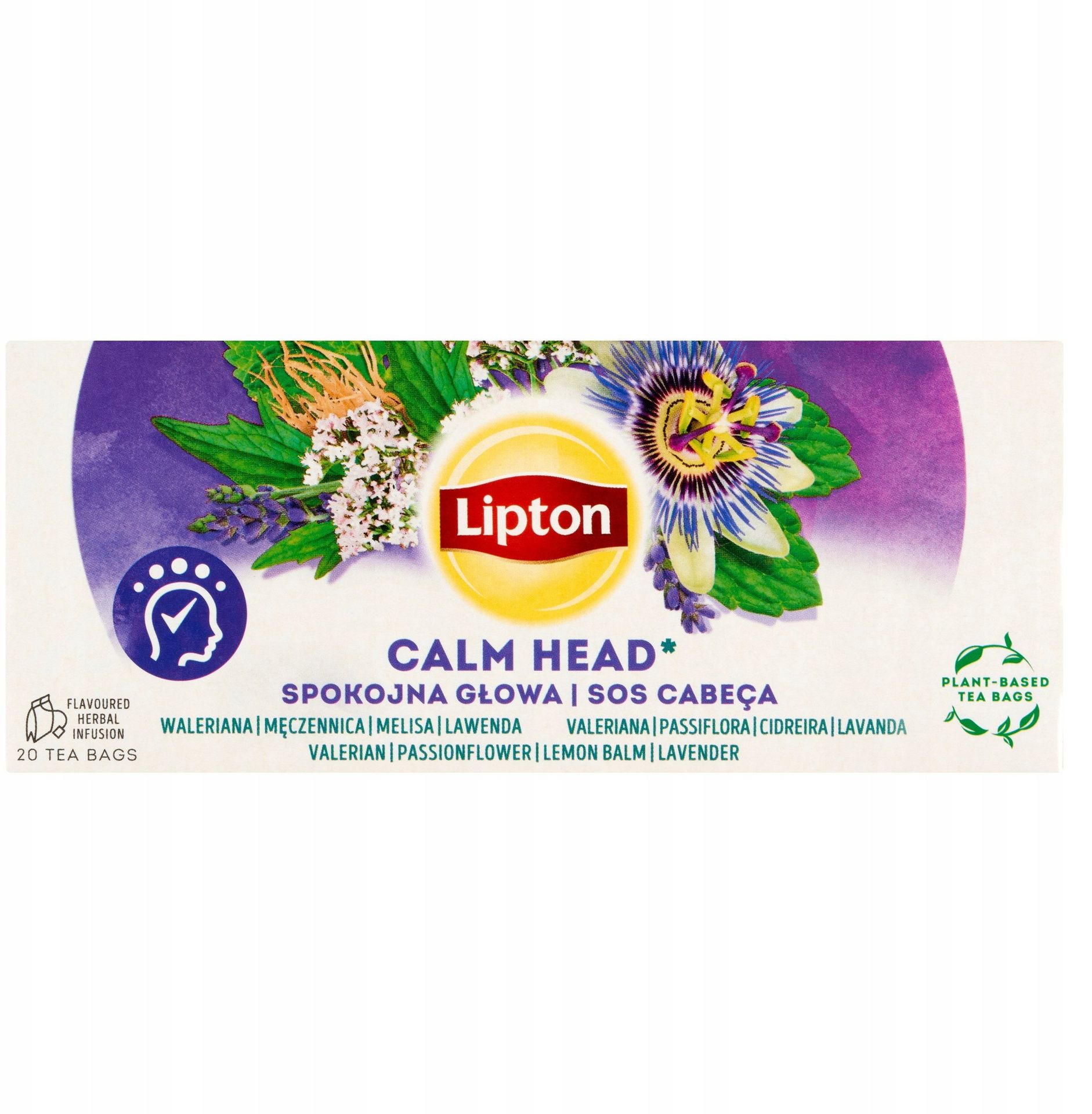 top Herbata LIPTON ziołowa, spokojna głowa, 20 torebek