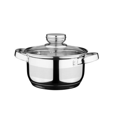 Garnek Tytan ze stali nierdzewnej 16 cm 1,8 l srebrny