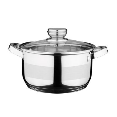 Garnek Tytan ze stali nierdzewnej 20 cm 3,3 l srebrny