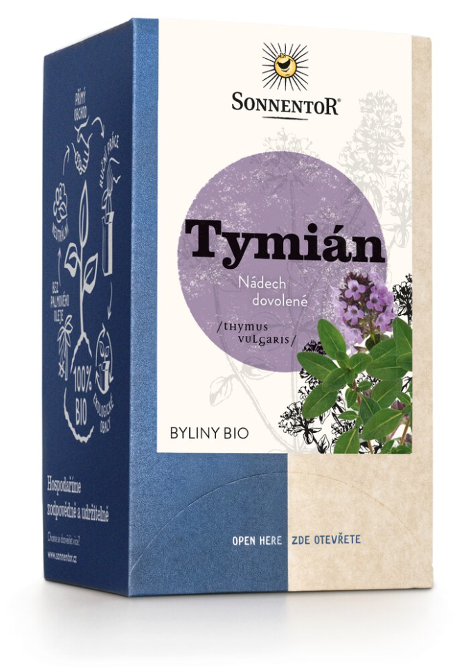 Sonnentor - Tymianek, torebki herbaty, ekologiczne, 18 szt.