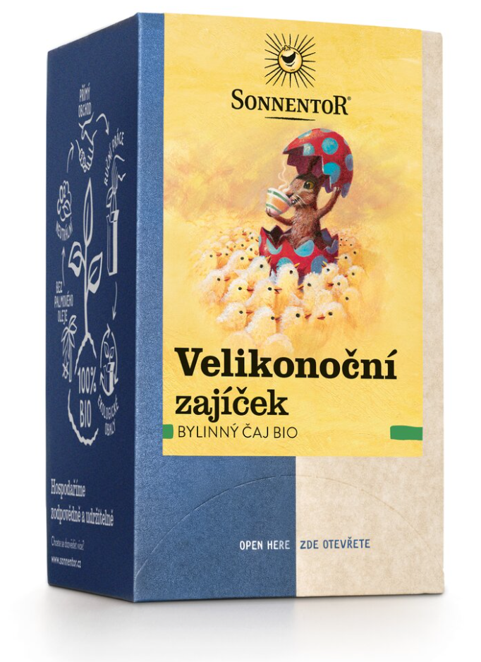 Sonnentor - Zając Wielkanocny, torebki herbaty, ekologiczne, 18 szt.