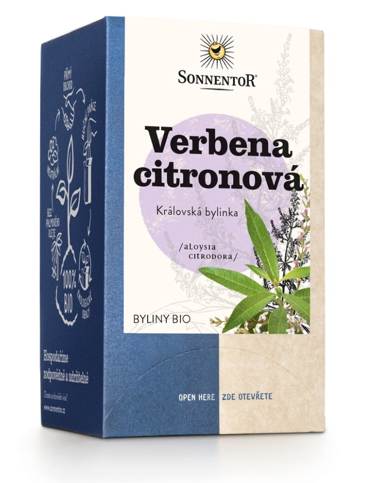 Sonnentor - Werbena cytrynowa, herbata w torebkach, ekologiczna, 18 szt.