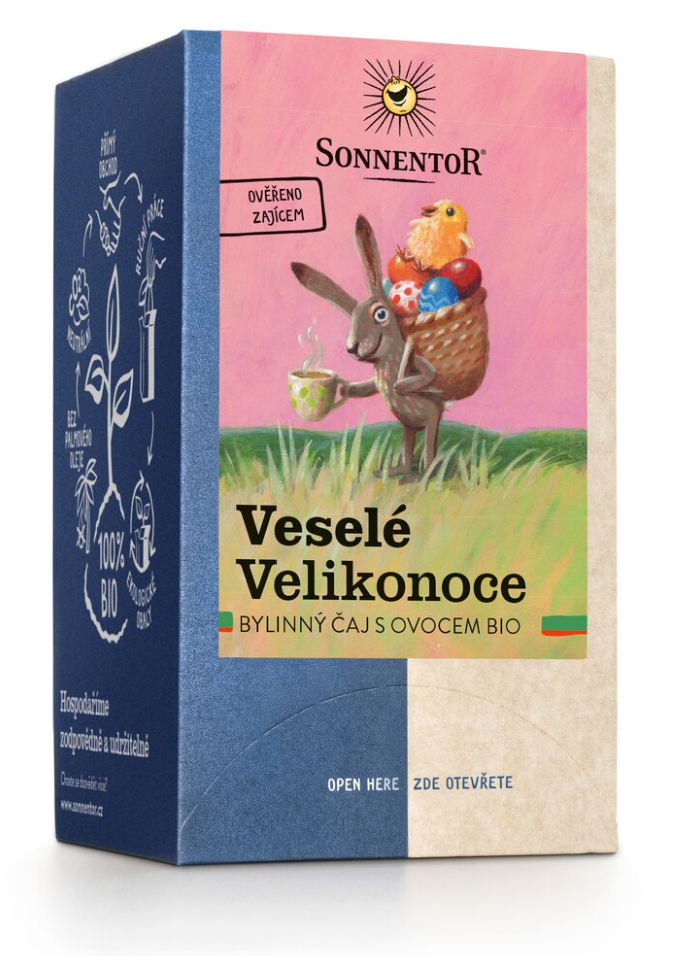 Sonnentor - Wesołych Świąt Wielkanocnych, herbata w torebkach, ekologiczna, 18 szt.