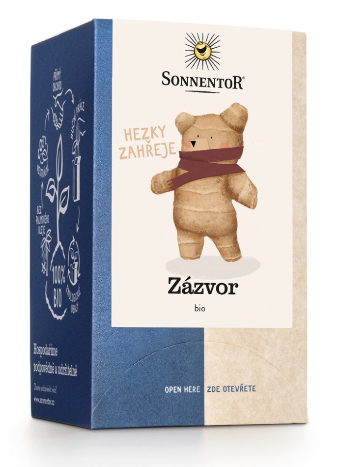 Sonnentor - Imbir, herbata w torebkach, ekologiczna, 18 szt.