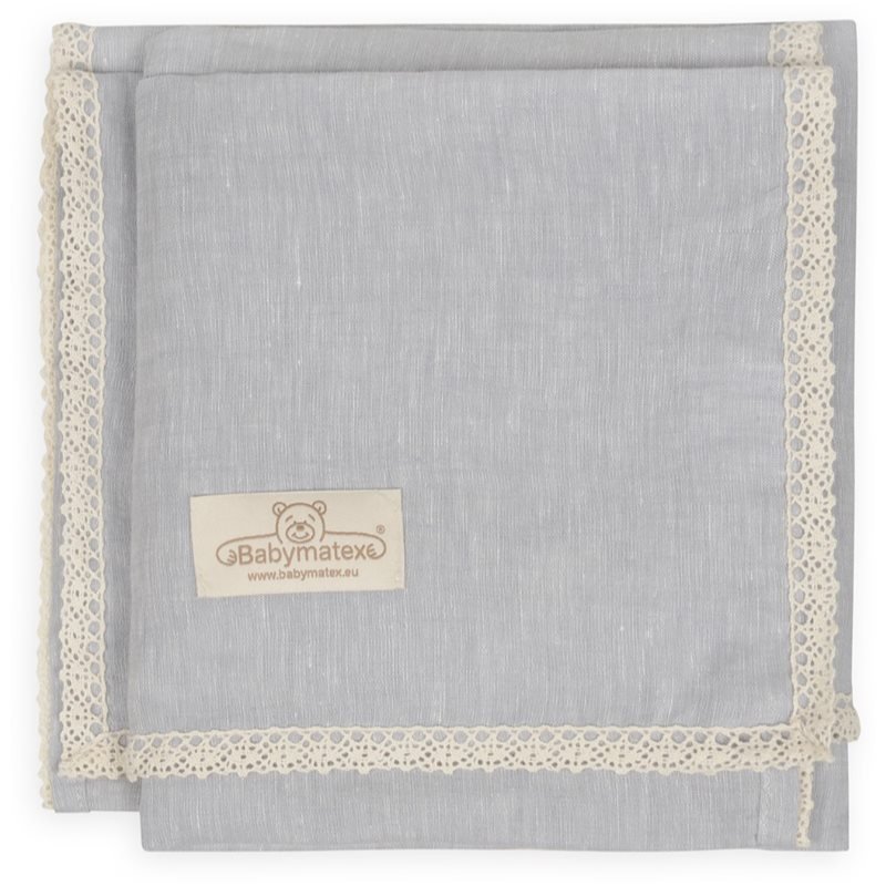 Babymatex Linen koc dla dzieci Grey 75x100 cm