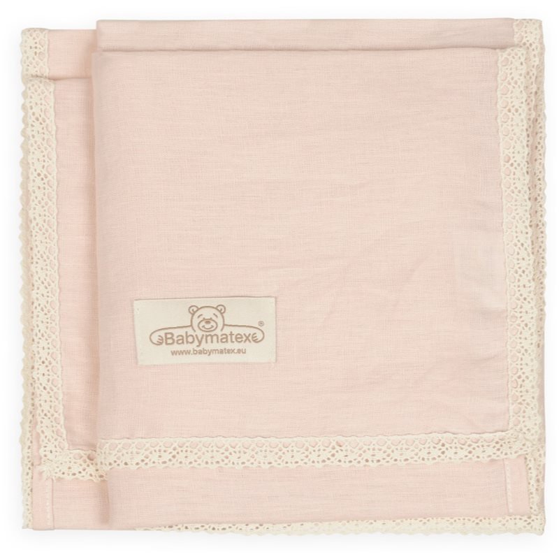 Babymatex Linen koc dla dzieci Pink 75x100 cm