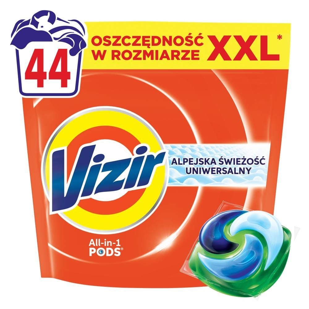 Vizir Alpine Fresh PODS Kapsułki do prania, 44 prań