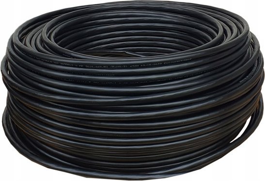 Digitus Kabel teleinformatyczny U/UTP kat.6 PE zewnętrzny suchy czarny Fca DK-1611-V-1-OD /100m/ DK-1611-V-1-OD