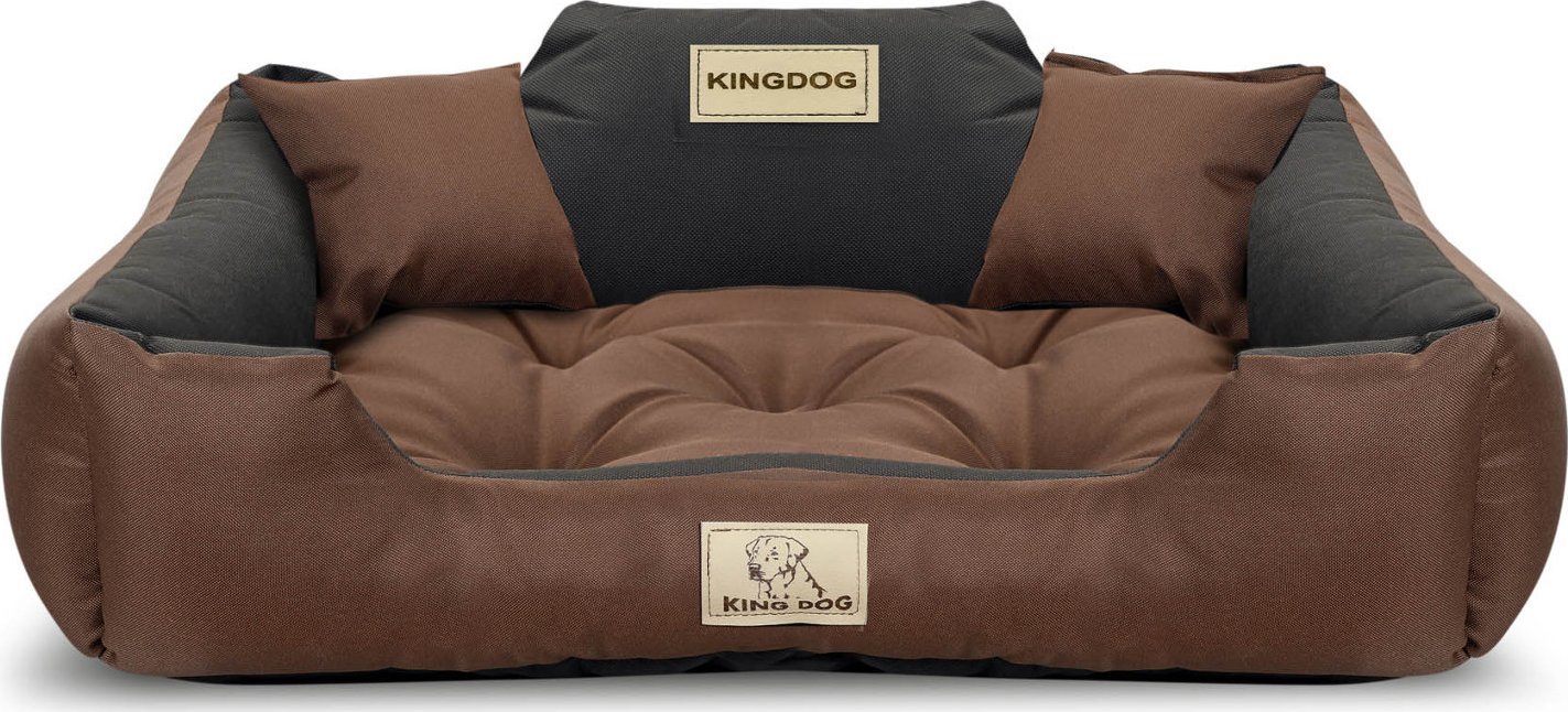 KingDog Legowisko dla psa 100x75 Brązowe KingDog