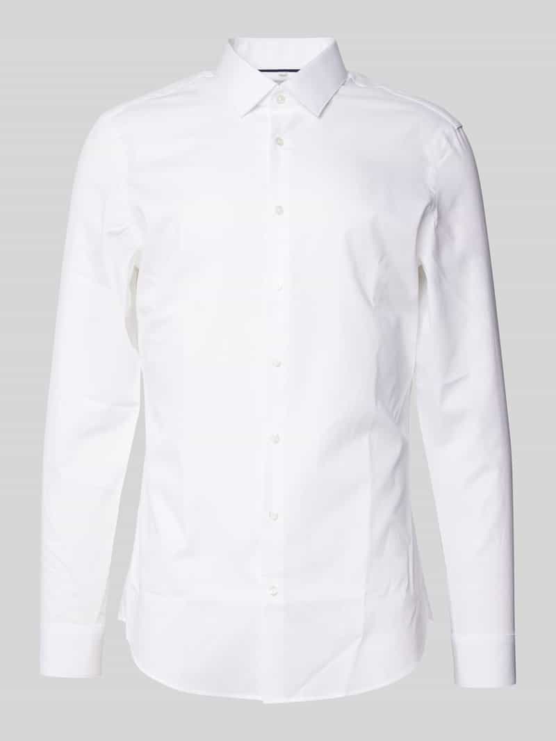 Koszula biznesowa o kroju super slim fit z popeliny