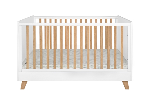 Łóżeczko dziecięce 140x70 z funkcją tapczanika białe zara