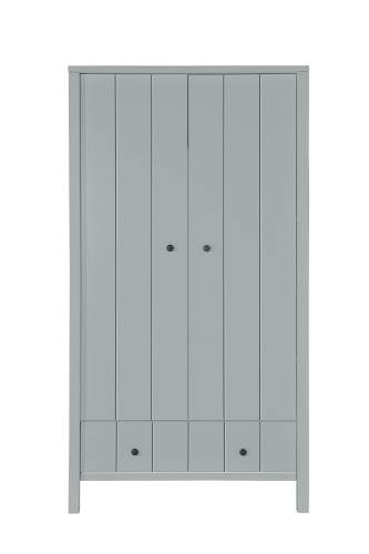 Szafa dwudrzwiowa szara allpin