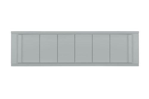 Półka wisząca szara allpin